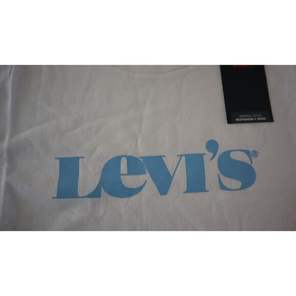Levi’s 173691630 Women’s Sz XS Blush The Perfect Tee Logo T-Shirt - Picture 3 of 3